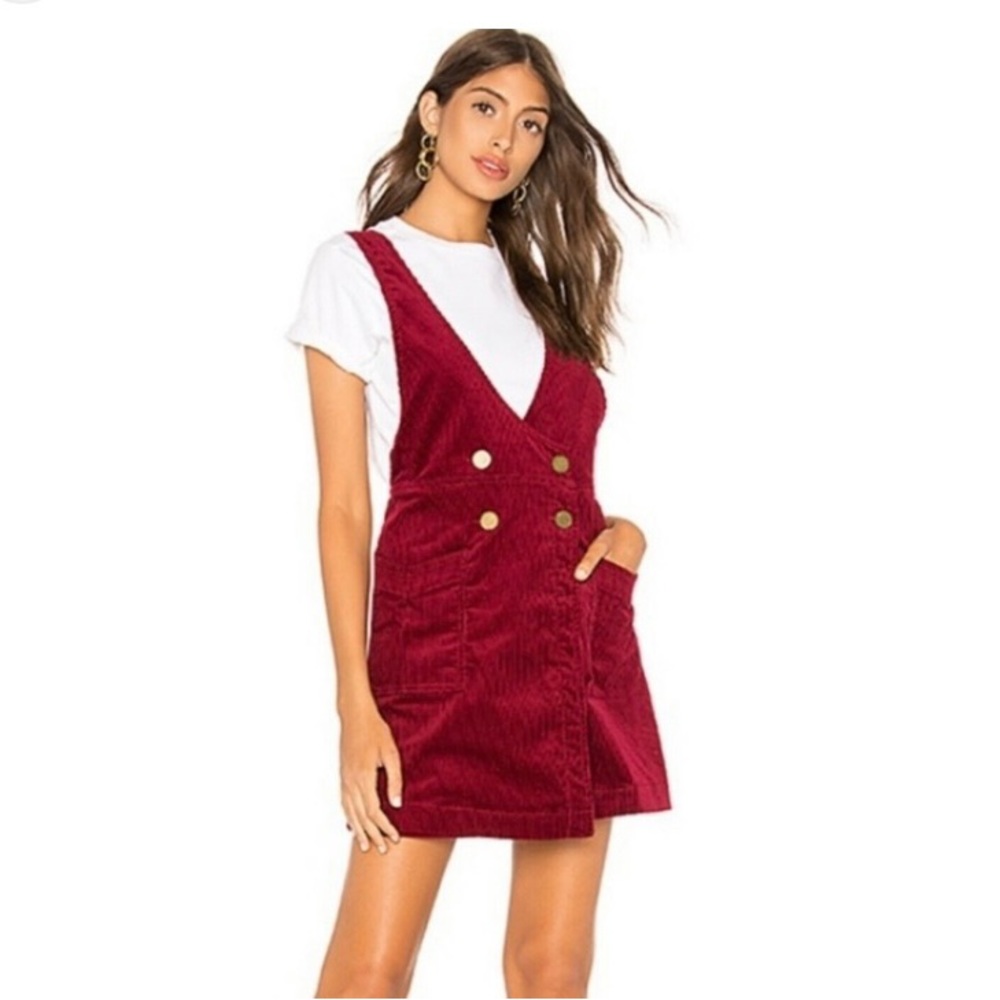 Free people Canyon Lands Corduroy Jumper Dress
